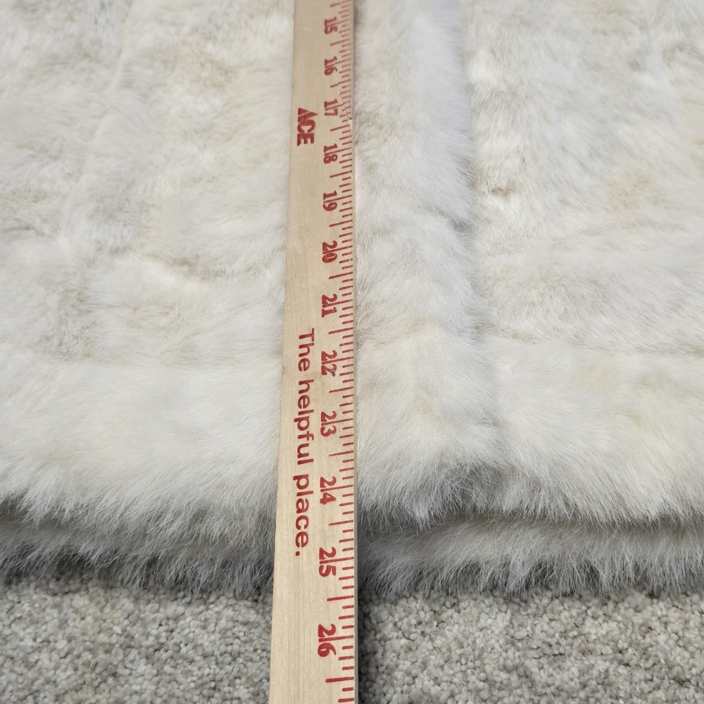 Luxury Wilson Leather White Faux Fur Designer Plush Coat‎ Jacket Sz M NWT - Picture 7 of 8